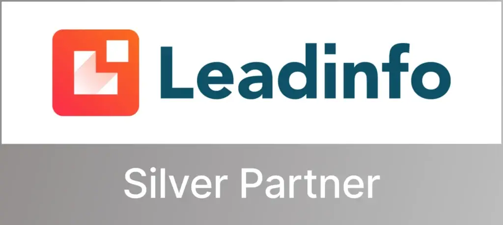 Logo Silber Badge Leadinfo